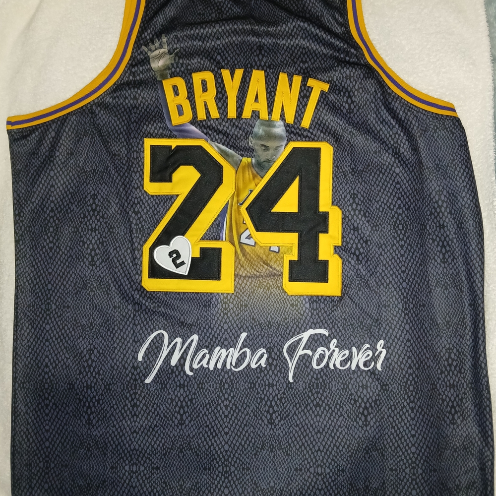 Kobe Bryant Black Mamba Los Angeles Lakers Novelty Basketball Jersey. - Picture 2 of 7